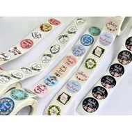 Thank you sticker roll, customer Thank you sticker roll