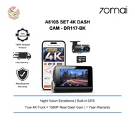 70MAI(A810S-2)-70mai A810S SET 4K Dash Cam | Dual - Channel | 4G | ADAS | 24 Hours Parking Surveilla