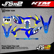 DECAL KTM SIXDAY DECAL KTM 250 KTM 85 FULL BODY STICKER KTM 250