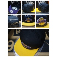 ORIGINAL Ready stock Topi Snapback Hat cap Lakers NBA Mitchell and ness