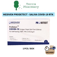 [ EXP : 5/2026 ] MEDIVEN ProDetect SALIVA COVID-19 Antigen Rapid Home Self Test Kit Covid Test