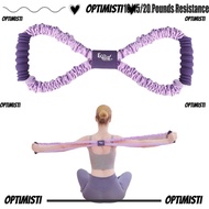 OPTIMISTI8E 8-Line Puller, 10/15/20 Pounds Resistance Multi-functional Yoga Tensioner, Portable Sili
