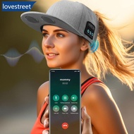 LOVESTREET Outdoor Baseball Cap with Bluetooth Speaker Adjustable Bluetooth Hat Wireless Smart Louds