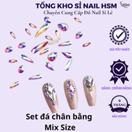 Foot kicks in 7 colors, bag of 100 mixed Size - mini Size - HSM Nail Supplies