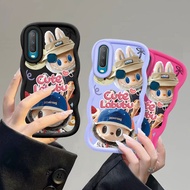 Macaron wavy LABUBU phone case for Samsung A51 A52 A52S A53 5G A54 A55 A73/Samsung S22 Ultra S23 Ult