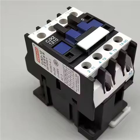 3 Phase Motor Magnetic Contactor Relay 12A 3P 3 Pole 1NO AC 24V 110V 220 Volts 380V Coil CJX2-1210 3