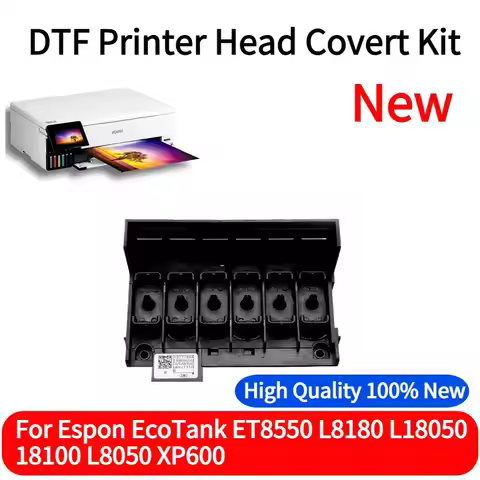 XP600 DTF Printhead Manifold Adaptor ET8550 L18050 ET 8550 L8180 Print Head Allow Normal Damper For 
