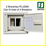 ✙ ◭ ❀ ECONOMY Koten Panel Board for PLUGIN breakers 2, 4, 6, 8, 10, 12, 14, 16, 18, 20 Branches Kot