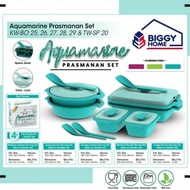 Original Prasmanan Set - Kotak#tupperware set sayur lauk Aquamarine