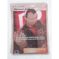 Pokemon giovanni exile full art trainer supporter hidden fates card