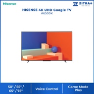 HISENSE 50" / 55" / 65" / 75" 4K UHD Google TV | 50A6500K / 55A6500K / 65A6500K / 75A6500K | Smooth Motion