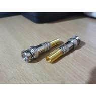 BNC Connector Male (screw type) for Coaxial RG59 and RG6 Siamese cable RG59 Connector RG6 Connector