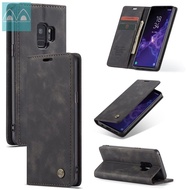 For Samsung Galaxy S9 / S9 Plus Retro Wallet Case Luxury Credit Card Stand Magnetic Leather Flip Cov