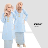 Baju kurung Pahang Songket Tenun Bunga Tabur Exclusive