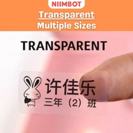 Niimbot D11 Wireless Bluetooth Portable Thermal Printer Label Sticker Price Tag (Transparent)