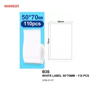 B3S WHITE LABEL 50*70MM - 110 PCS