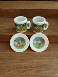 Winnie the Pooh 迷你陶瓷杯碟擺設
