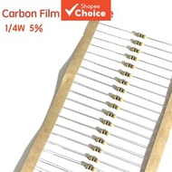 100PCS 5% 1/4W carbon film resistor 4.7K 4700 ohms color ring resistance 5% accuracy new