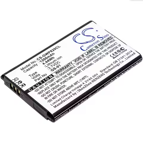 3.7V 1200mAh Cordless Phone Battery GS-01 for Grandstream WP820, DP730, WP810, GMD1208