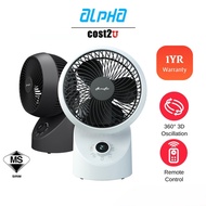 Alpha/Pensonic Desk Fan 7/9" Circulation Fan | MOTTO DT360-G2/7AC PWF4802R (Air Circulation Fan Kipa
