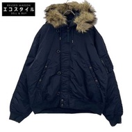 Polo Ralph Lauren 海軍藍尼龍束腰羽絨服，XXL