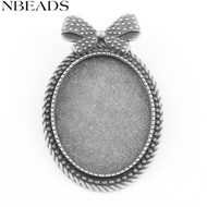 5pcs Vintage Alloy Brooch Cabochon Bezel Settings Cadmium Free & Lead Free with Iron Pin Brooch Back