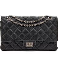 Chanel Black Quilted Caviar 2.55 Reissue 227 Double Flap Bag Ruthenium Hardware, 2012