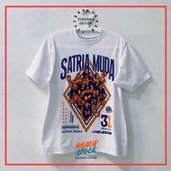 SATRIA MUDA Pertamina JUARAGA Official 31st Anniversary T-Shirt 24S Combed Cotton Material Unisex T-