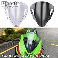 Motorcycle ZX6R Windshield Windscreen Wind Deflector For Kawasaki ZX6R ZX 6R ZX-6R 2024 2025 2026 +