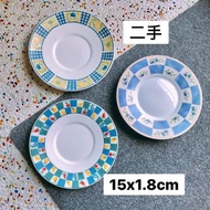 30/個🌟(二手) 早期復古可愛圖案陶瓷盤 盤子