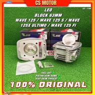 LEO RACING BLOK WAVE 125 63MM W125/W125 S /W125 X ULTIMO 2 VALVE RACING BLOCK 63MM