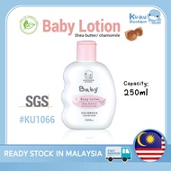 [READY STOCK] Kuku Duckbill Baby Lotion 250ml New Formula with She Butter Organic Chamomile to Nouri