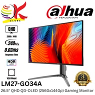 DAHUA 26.5" LM27-GO34A QHD (2560X1440 @240HZ) QD-OLED LCD GAMING MONITOR (0.03MS, INPUT: HDMI+ DP,  