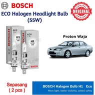 [Proton Waja] Sepasang 55W BOSCH Eco Halogen Car Headlamp Bulb 12V H7 Mentol Lampu Depan Kereta 3000