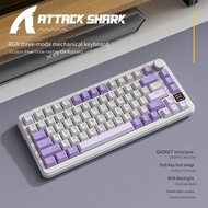 Mechanical Keyboard Attack Shark X85Pro with Color Screen RGB Gasket Hot-Swap Wireless Bluetooth Gam