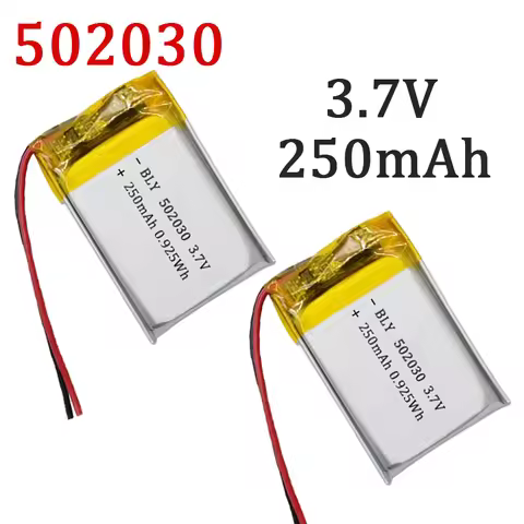 502030 3.7V 250mAh Polymer Lithium Rechargeable Battery For GPS Navigator MP5 Bluetooth Headset PS4 