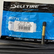 Deli 700x25/28C AV60MM Tiub Basikal Fixie Rim 28 Inci