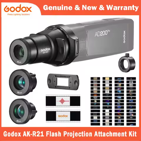 Godox AK-R21 Flash Projection Attachment Kit for Godox AD200Pro AD100Pro V1 H200R Round Head Flash S