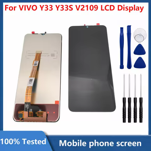 6.58" Tested For VIVO Y33 Y33S V2109 Display Touch Screen Digitizer Assembly Y33s Display Replacemen