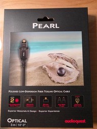AudioQuest 珍珠 Pearl Optical 光纖數碼音頻線
非常適合搭配 Soundbar、超低音及各種影音組件使用。Pearl Optical 採用經過拋光的低色散光纖，可將時序誤差降至