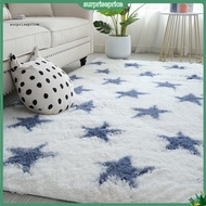 surpriseprice| Super Soft Rug Living Room Rug Soft Star Tie-dye Area Rug Non-slip Washable Shaggy Ca