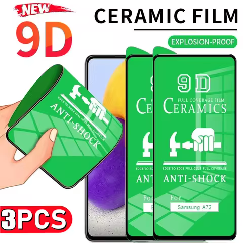 3Pcs HD Ceramic Film For Samsung S25 Ultra S23 S22 S24 FE S26 Screen Protector For Samsung A56 A55 A