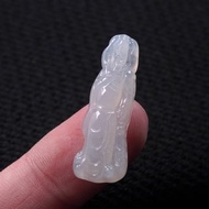 冰種翡翠關聖帝君關公項鍊 | 天然緬甸玉A貨翡翠 | 送禮