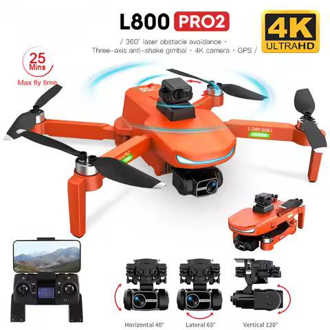 L800 PRO 2 Professional Drone 4K HD Camera GPS 5G WIFI 3-axis Anti-shake Gimbal Brushless Motor Obst