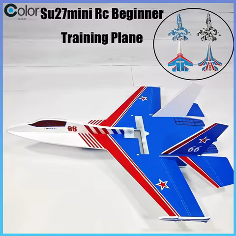 Su27mini Rc Beginner Training Plane 56cm Small Model Airplane Kit Remote Control Fixed Wing Crash Re