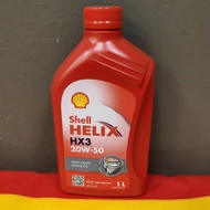 (SIRIM ✅) Shell Lubricant Oil HX3 20W-50 (1L) - Minyak Hitam Kereta