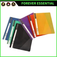 (FOREVER ESSENTIAL) A4 Clear Management File Documents Folder Hole Plastic Binder Work Files