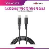 MYMOSH C2C120 CABLE USB-C TO USB-C PD60W 1.2M/ FAST CHARGING/ 30KG TEAR RESISTANCE / CHARGE & SYNC/ 
