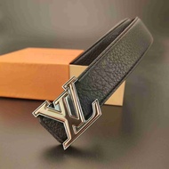 Lv New Style First Layer Cowhide Fashion High-End Belt Men's All-Match High-End Classic Letter Be
