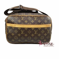 ＊奢華大道國際精品＊【L3254】LV 原花REPORTER 雙層記者斜背包(PM) M45254